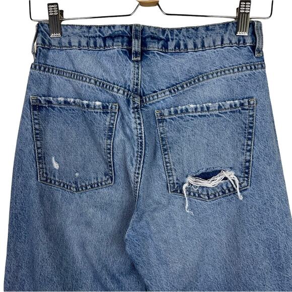 Garage Distressed High Rise Straight Leg Jeans Size 1 - Picture 6 of 11